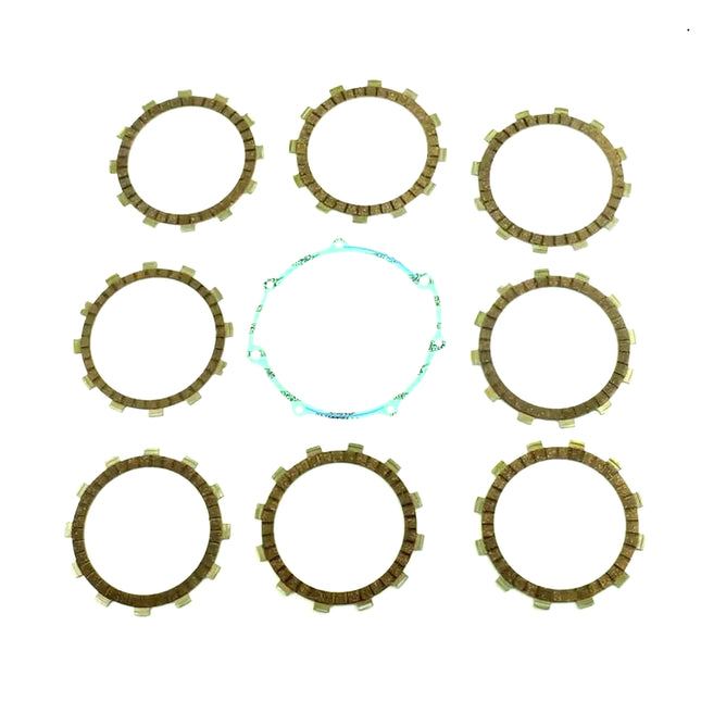 Clutch Friction Plate Set Yamaha WR400F 98-99, Athena P40230073, With Gasket