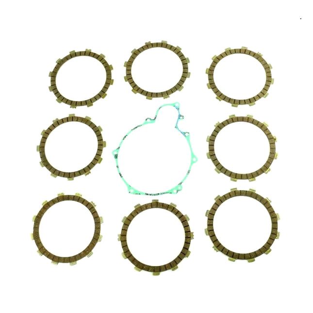 Clutch Friction Plate Set Yamaha YZ250 93-98, Athena P40230075, With Gasket