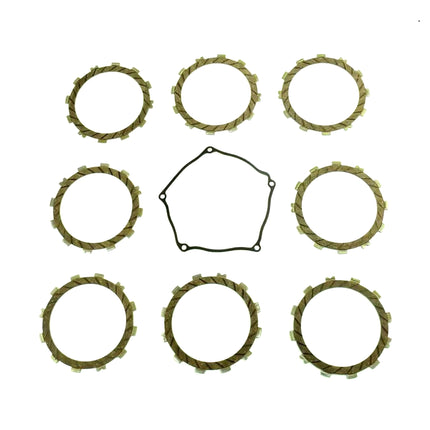 Clutch Friction Plate Set Kawa KX250F 04-08, Athena P40230079, With Gasket