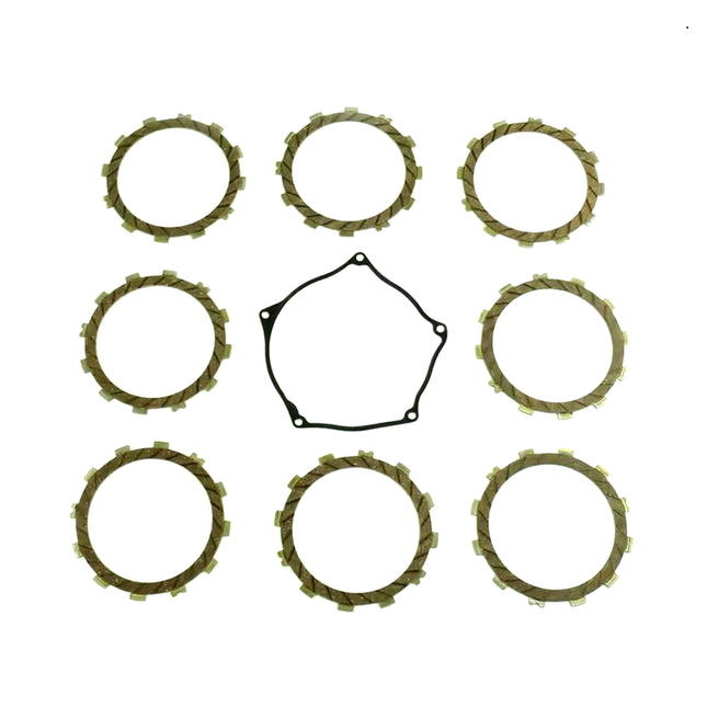 Clutch Friction Plate Set Kawa KX250F 09-16, Athena P40230080, With Gasket