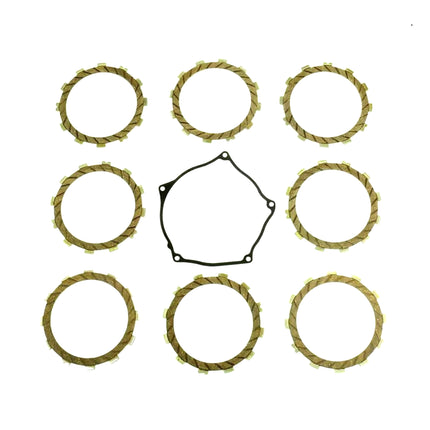 Clutch Friction Plate Set Kawa KX250F 17-20, Athena P40230081, With Gasket