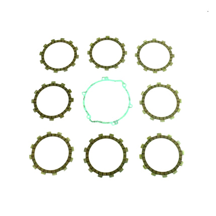 Clutch Friction Plate Set Yamaha YZ125 93-03, Athena P40230100, With Gasket