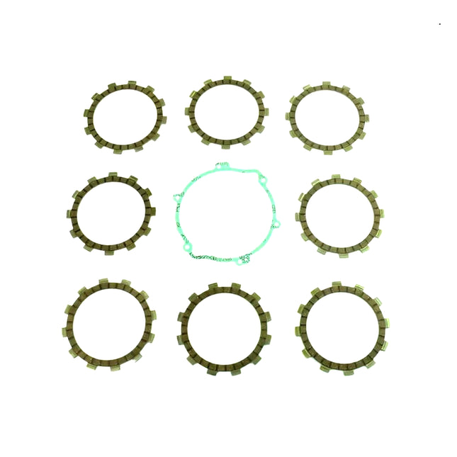 Clutch Friction Plate Set Yamaha YZ125 93-03, Athena P40230100, With Gasket