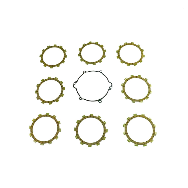 Clutch Friction Plate Set Yamaha YZ125 05-22, Athena P40230101, With Gasket