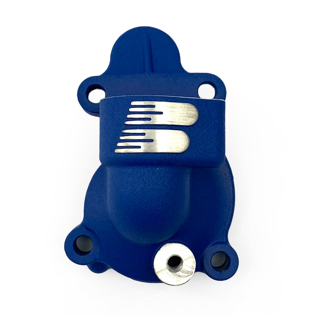 Water Pump Cover Blue 2024 Kawasaki KX 450 F, Boyesen WPK18DL Supercooler