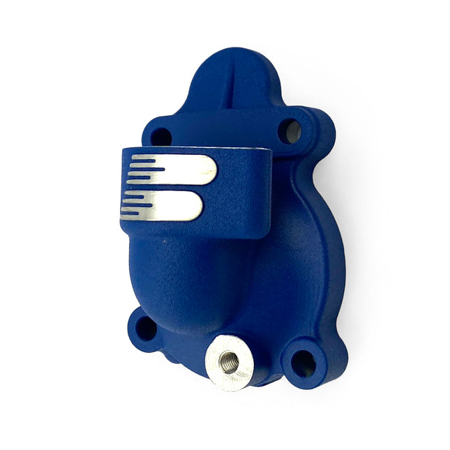 Water Pump Cover Blue 2024 Kawasaki KX 450 F, Boyesen WPK18DL Supercooler