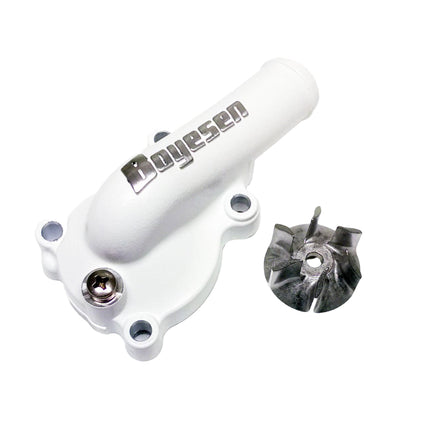 WATER PUMP COVER 16-18 KX450F, Supercooler BOYESEN WPK-18AW, WHITE