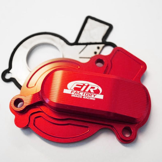 Water Pump Cover 16-18 Sx-f 450 KTM, FIR ASWPC-01, Billet Alloy Red, 79435052000 OEM Fitment