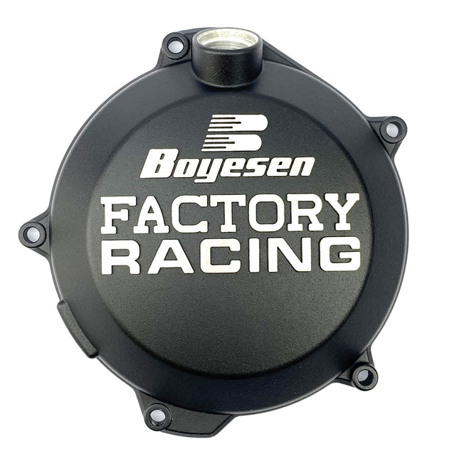 Clutch Cover 23-25 250/350/450 Sx-f KTM, Boyesen CC-45CB, Black