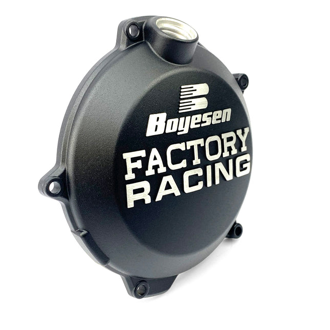 Clutch Cover 23-25 250/350/450 Sx-f KTM, Boyesen CC-45CB, Black