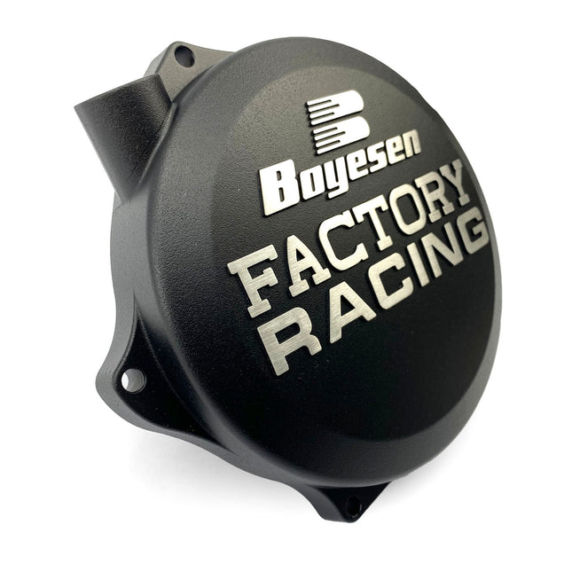Clutch Cover 21-25 KX250/X Kawasaki, Boyesen CC-17CB, Black