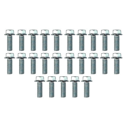 M6 x 16mm FLANGE BOLT, PACK OF 25, 8mm HEX