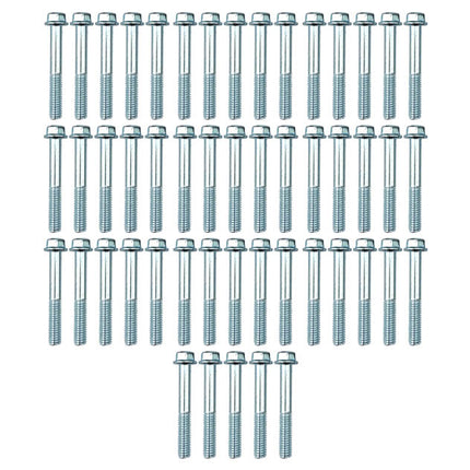 M6 x 40mm FLANGE BOLT, PACK OF 50, 8mm HEX