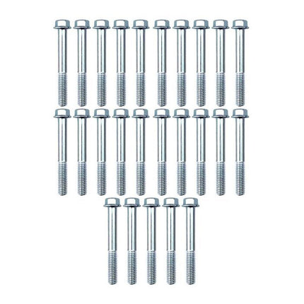 M6 x 50mm FLANGE BOLT, PACK OF 25, 8mm HEX