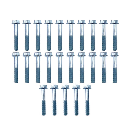 M6 x 40mm FLANGE BOLT, PACK OF 25, 10mm HEX
