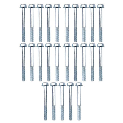 M6 x 55mm FLANGE BOLT, PACK OF 25, 10mm HEX
