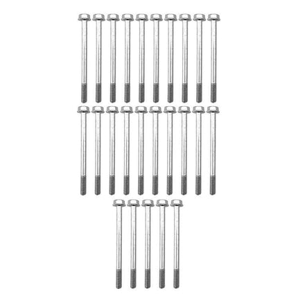 M6 x 80mm FLANGE BOLT, PACK OF 25, 10mm HEX