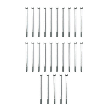 M6 x 100mm FLANGE BOLT, PACK OF 25, 10mm HEX