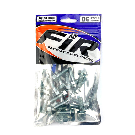 M8 x 25mm FLANGE BOLT, PACK OF 20, 12mm HEX