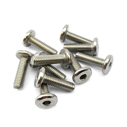 M6x20 304 Stainless Steel Large Flat Head