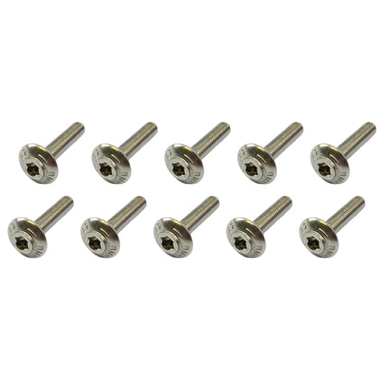 BMW Stainless Steel Shell Screws Bolts M5x25 Pack Of 10 46638534939