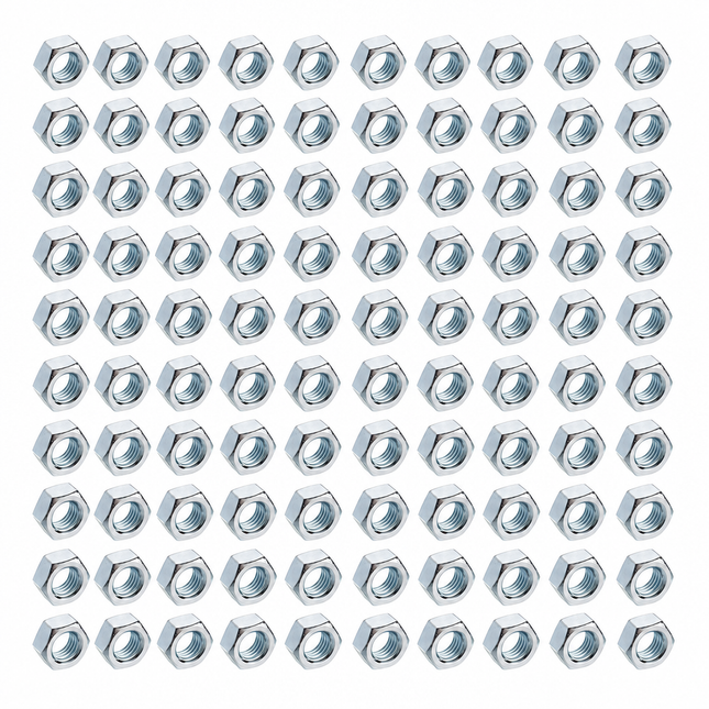 Standard Nut M12 X 1.75mm Bright Zinc Plated Pack Of 100
