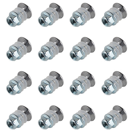 Plastic Fender Mounting Kit M6 x 16mm Bolt, Flange Nut & Nylon Washer Set - Pack of 16 - 64pcs