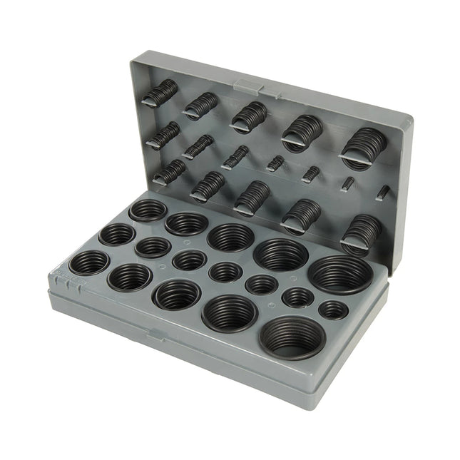 Assorted O-ring Kit 419PCS 32 Sizes 3mm-50mm Nbr Black Compartmented Case