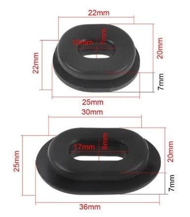 Assorted 12PCS Body Side Cover Rubber Grommet Honda Ct Cg CB125 Cl XL100 CB550 CB750