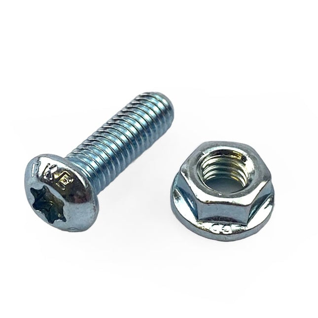 Bolt Disc M6 x 20mm +nut Torx, Split Packs
