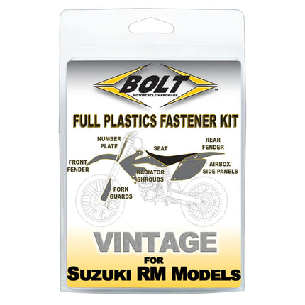 Plastic Bolt Kit RM 125/250 96-00, Bolt Hardware SUZ-9600104