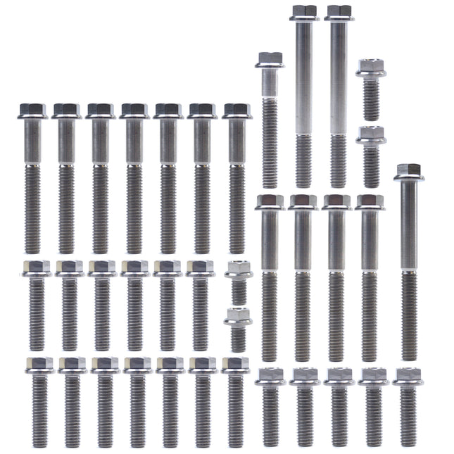 KTM Huq 85 Titanium Engine Bolt Kit, Kit Size 46 Bolts !!! Made To Order !!!