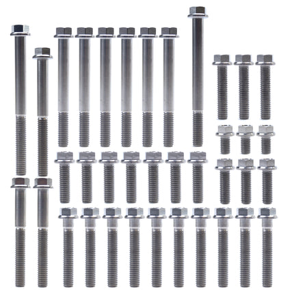 Engine Bolt Kit CR 80/85 R, Kit Size 37 Bolts !!! Made To Order !!! Titanium Bolt Kit