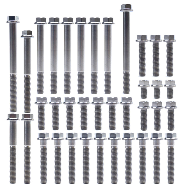 Engine Bolt Kit CR 80/85 R, Kit Size 37 Bolts !!! Made To Order !!! Titanium Bolt Kit