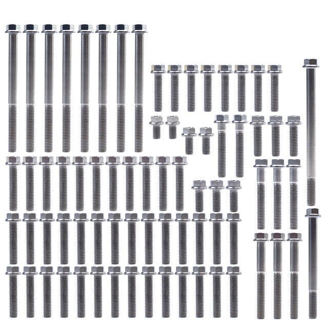 Engine Bolt Kit CRF 450 X 05-17, Kit Size 60 Bolts !!! Made To Order !!! Titanium Bolt Kit