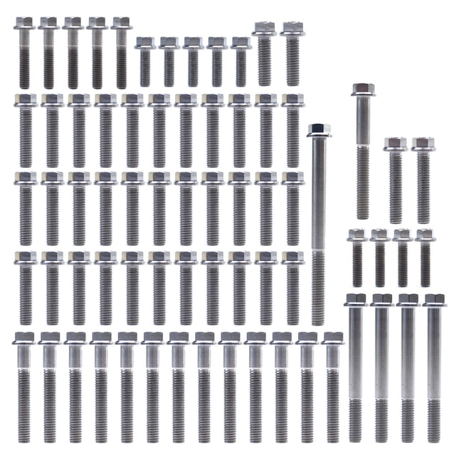 Engine Bolt Kit KX 125 85-05, Kit Size 74 Bolts !!! Made To Order !!! Titanium Bolt Kit