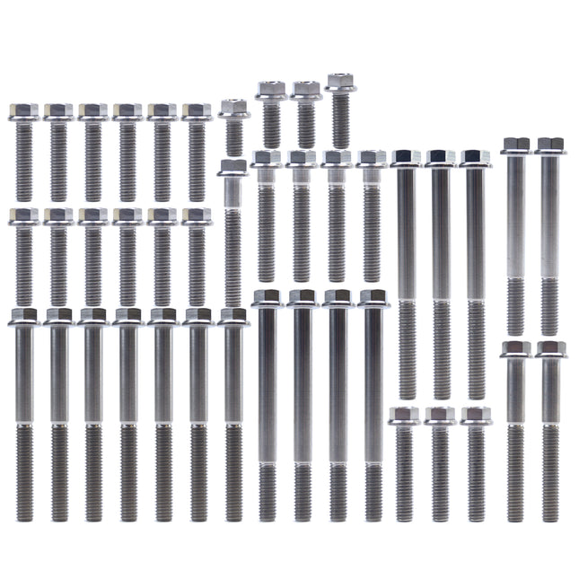 Engine Bolt Kit KX 250 F 04-20, Kit Size 42 Bolts !!! Made To Order !!! Titanium Bolt Kit