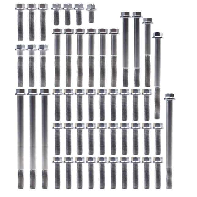 Engine Bolt Kit KX 450 F 06-15, Kit Size 53 Bolts !!! Made To Order !!! Titanium Bolt Kit