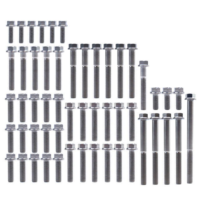 Engine Bolt Kit KTM 450/525, Kit Size 53 Bolts !!! Made To Order !!! Titanium Bolt Kit
