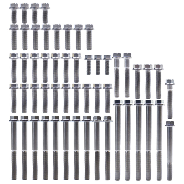 Engine Bolt Kit KTM 450/530, Kit Size 54 Bolts !!! Made To Order !!! Titanium Bolt Kit