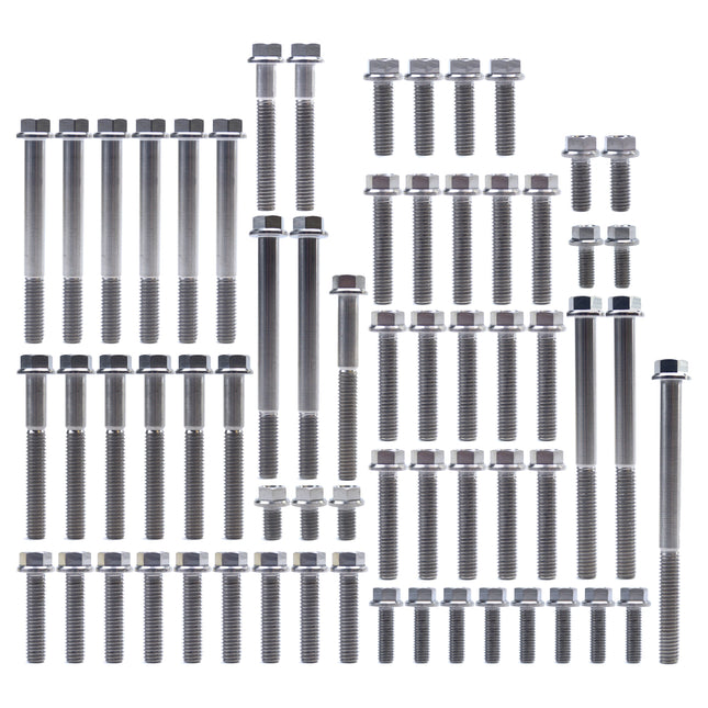 Engine Bolt Kit YZ 125 94-20, Kit Size 63 Bolts !!! Made To Order !!! Titanium Bolt Kit