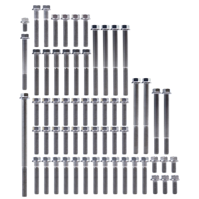 Engine Bolt Kit Yz/wr 250 F 01-13, Kit Size 61 Bolts !!! Made To Order !!! Titanium Bolt Kit