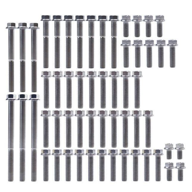 Engine Bolt Kit Yz/wr 250 F, Kit Size 56 Bolts !!! Made To Order !!! Titanium Bolt Kit
