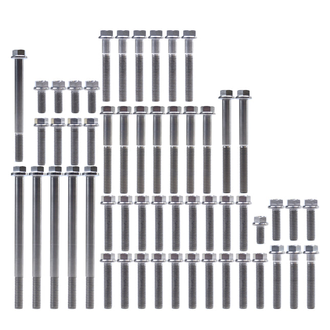 Engine Bolt Kit Yz/wr 450 F, Kit Size 55BOLTS !!! Made To Order !!! Titanium Bolt Kit