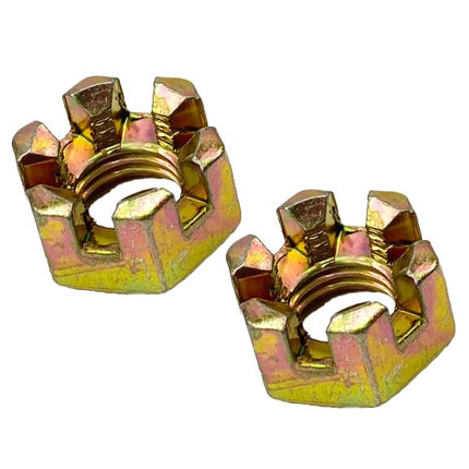 M10 Castle Nuts Pack-2 Wheel Axle Hub Slotted Nut