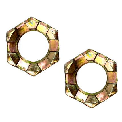 M12 Castle Nuts PACK-2 Wheel Axle Hub Slotted Nut