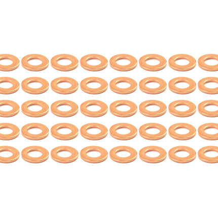 Copper Washer M6 PACK/50, Size ID 6.50 x OD 12 x Thick 1.20mm, Psychic MC-09781