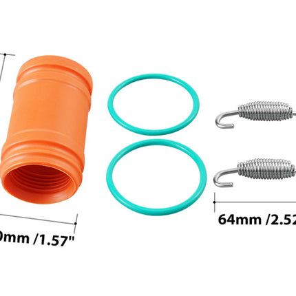 Exhaust Coupler Kit - 2 Springs, 2 O-Rings, Rubber Connector - KTM 250 300 EXC XCW TPi SX XC 17-23