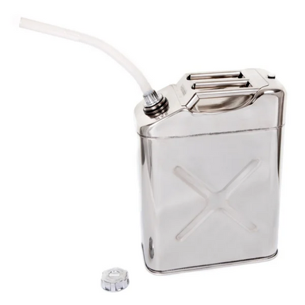 Jerry Fuel Can 20 Litres Stainless Steel Screw Top With Spout