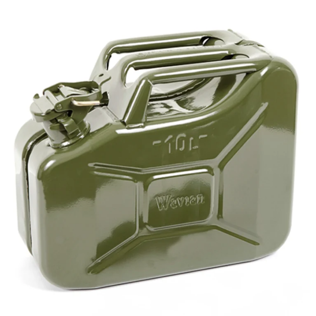 Jerry Fuel Can 10 Litre Khaki Steel JC0010KV